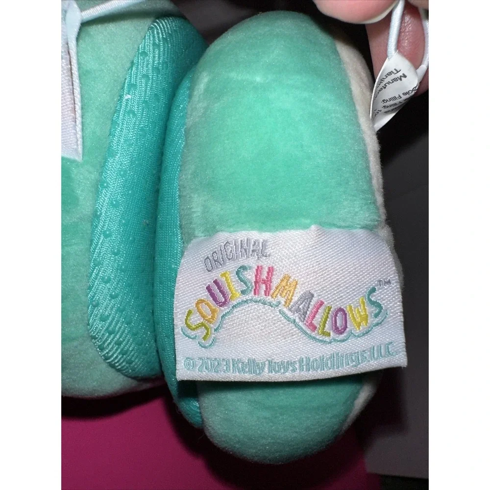 NWT Squishmallow Size 11/12 Green‎ Blue Koala Kids Slippers Fun Plush Kevin A16